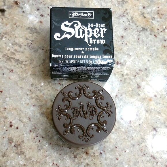 NWT Kat Von D 24 hour SUPER brow long -wear pomade 5.0g/.18oz., light brown. - Picture 3 of 7